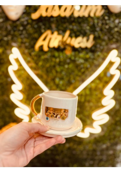 Saf Altın Işlemeli Kişiye Özel Seramik Fincan fiyatları