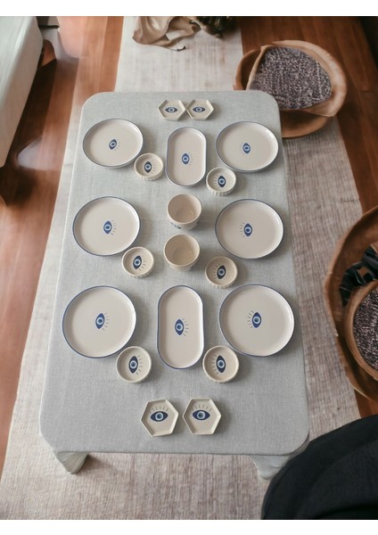 6 Kişilik 20 Parça Nazar Kahvaltı Seti fiyatları