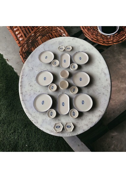 6 Kişilik 20 Parça Nazar Kahvaltı Seti modelleri