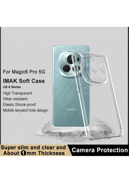 Honor Magic6 Pro 5g Toz Geçirmez Telefon Kabuğu Clear Case Anti-Drop Tpu Telefon Kapağı (Yurt Dışından) fiyatları
