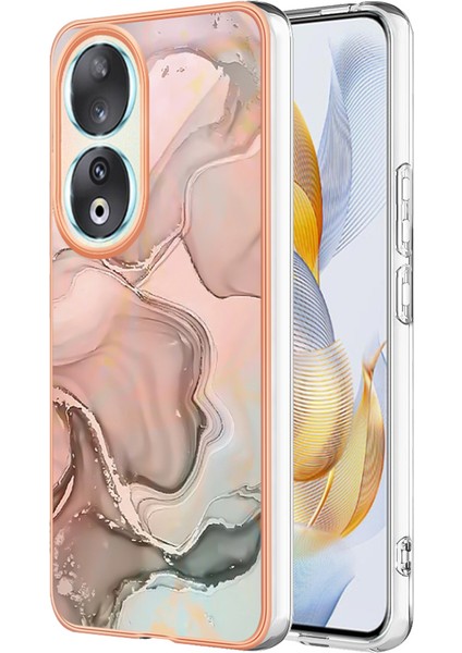 Honor 90 Elektrokaplatma Kapağı, Çizgi Anti-Çizelge 2.0mm Tpu Imd Telefon Kılıfı (Yurt Dışından)