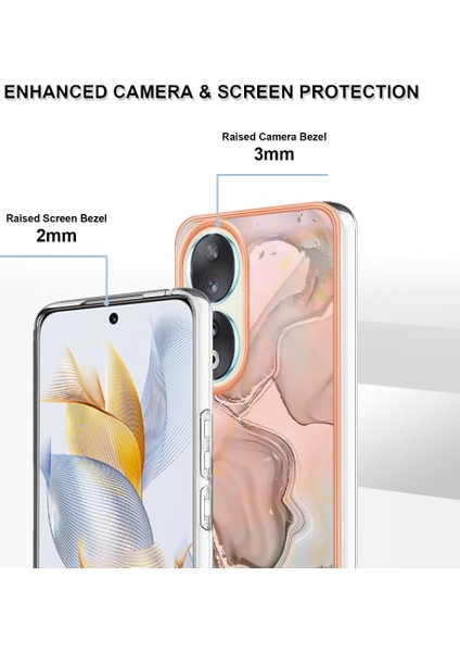 Honor 90 Elektrokaplatma Kapağı, Çizgi Anti-Çizelge 2.0mm Tpu Imd Telefon Kılıfı (Yurt Dışından) modelleri