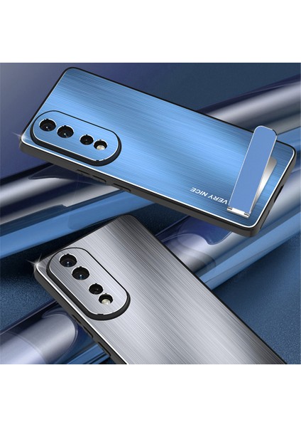 Honor 80 Gt 5g Kickstand Telefon Kılıfı Tpu Çerçeve Fırçalanmış Alüminyum Alaşım Arka Kapak (Yurt Dışından) fırsatları