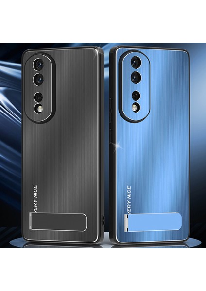 Honor 80 Gt 5g Kickstand Telefon Kılıfı Tpu Çerçeve Fırçalanmış Alüminyum Alaşım Arka Kapak (Yurt Dışından) indirimleri