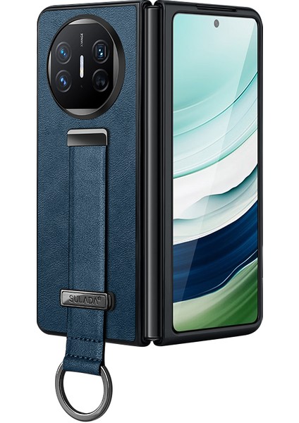 Huawei Mate X5 Case Geri Çekilebilir El Kayışı Kickstand Telefon Kapağı (Yurt Dışından)
