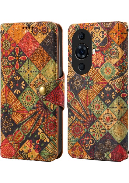 Huawei Nova 11 Pro / Nova 11 Ultra Standlı Düşme Önleyici Cüzdan Deri Telefon Kılıfı (Yurt Dışından)