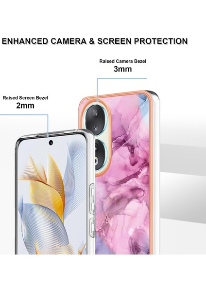 Honor 90 Elektrokaplatma Kapağı, Çizgi Anti-Çizelge 2.0mm Tpu Imd Telefon Kılıfı (Yurt Dışından) modelleri