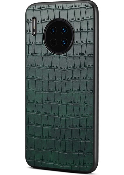 Huawei Mate 30 4g / 5g Timsah Dokulu Deri+Tpu+Pc Telefon Kapağı (Yurt Dışından)