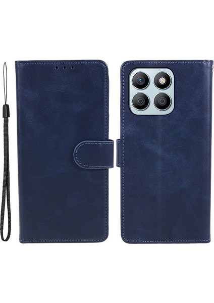 Honor X8B 4g Manyetik Toka Pu Deri Cüzdan Stand Cep Telefonu Kabuğu (Yurt Dışından)