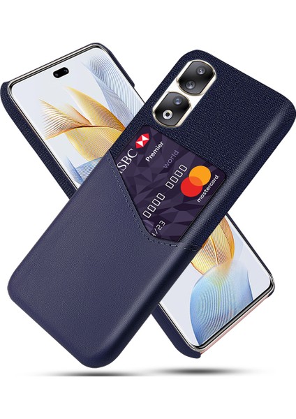 Honor 90 Pro Kart Tutucu Pu Deri Kaplamalı Pc Kılıf Kılıf Doku Koruyucu Telefon Kapağı (Yurt Dışından)