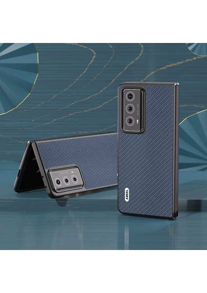 Honor Magic V2 5g Hard Pc + Pu Koruyucu Kılıf Karbon Fiber Doku Katlanır Telefon Kapağı (Yurt Dışından)