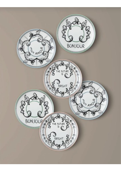 Bonjour Pasta Tabağı 6 Kişilik 21 cm