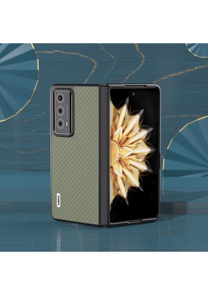 Honor Magic V2 5g Hard Pc + Pu Koruyucu Kılıf Karbon Fiber Doku Katlanır Telefon Kapağı (Yurt Dışından)