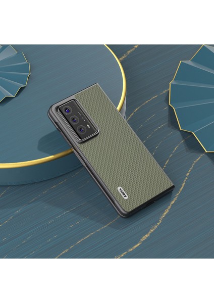 Honor Magic V2 5g Hard Pc + Pu Koruyucu Kılıf Karbon Fiber Doku Katlanır Telefon Kapağı (Yurt Dışından)