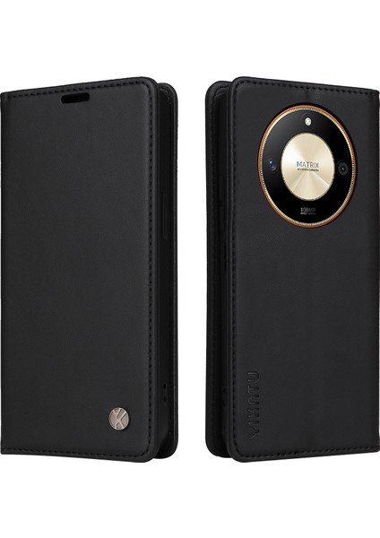 Honor X50 5g / X9B 5g / Magic6 Lite 5g Deri Manyetik Kapatma Telefon Kapağı (Yurt Dışından)