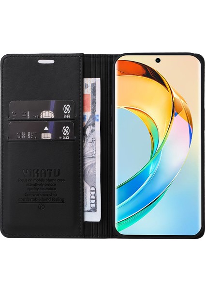 Honor X50 5g / X9B 5g / Magic6 Lite 5g Deri Manyetik Kapatma Telefon Kapağı (Yurt Dışından)