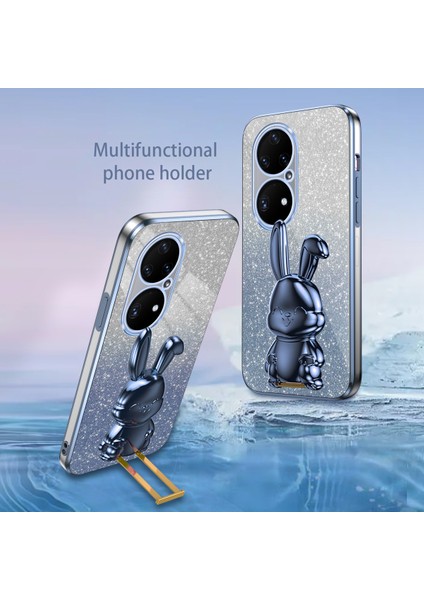 Huawei P50 Pro 4g Pc+Tpu Telefon Kılıfı Parıltılı Toz Kickstand Kapak (Yurt Dışından) fiyatları