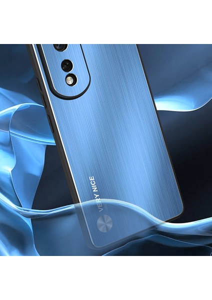 Honor 80 5g Tpu Çerçeve Alüminyum Alaşım Geri Fırçalanmış Cep Telefonu Kapağı Için Telefon Kickstand Case (Yurt Dışından)