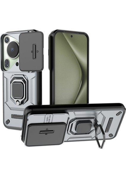 Huawei Pura 70 Ultra Kickstand Darbeye Dayanıklı Pc + Tpu Telefon Kapağı (Yurt Dışından)