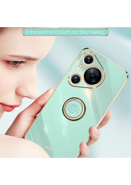 Huawei Pura 70 Pro Elektro Kaplama Kickstand Tpu Telefon Kapağı (Yurt Dışından)