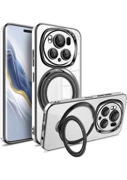 Honor Magic6 Pro 5g Manyetik Pc + Tpu Darbeye Dayanıklı Kickstand Kapağı (Yurt Dışından)