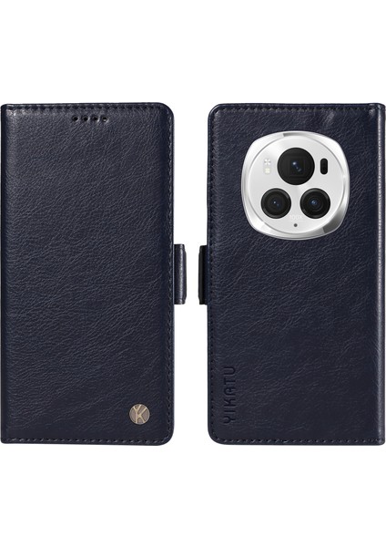 Honor Magic6 Pro 5g Folio Cüzdan Litchi Doku Deri Telefon Kapağı (Yurt Dışından)