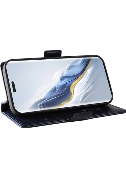 Honor Magic6 Pro 5g Folio Cüzdan Litchi Doku Deri Telefon Kapağı (Yurt Dışından)