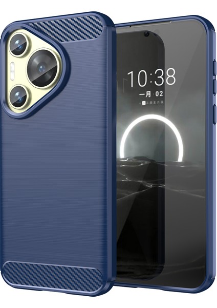 Huawei Pura 70 Karbon Fiber Doku Tpu Telefon Kapağı (Yurt Dışından)