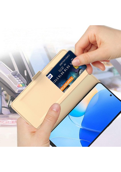 Huawei Nova 12 Se 4g Flip Stand Pu Deri Cep Telefonu Kapağı (Yurt Dışından)