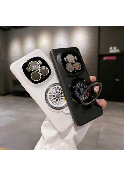 Honor Magic6 Pro 5g Manyetik Kauçuk Sert Pc Kickstand Kapağı (Yurt Dışından)