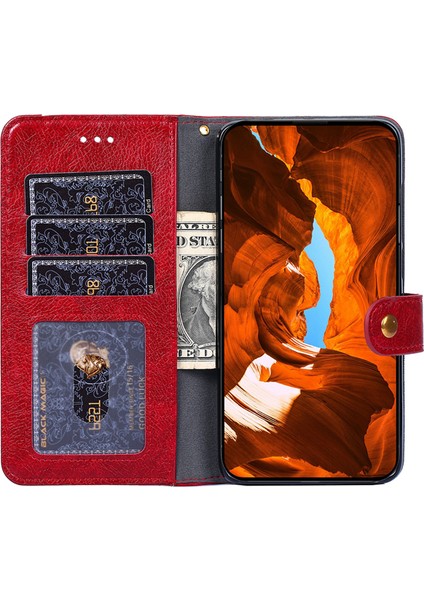 Honor Magic6 Pro 5g Darbeye Dayanıklı Fermuarlı Cep Cüzdan Deri Kapak (Yurt Dışından)