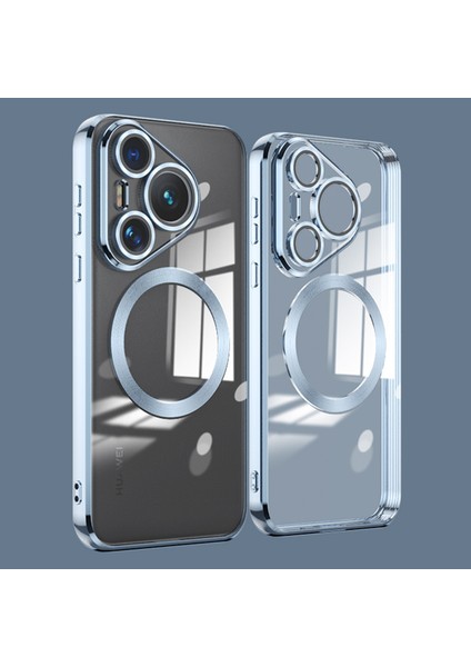 Huawei Pura 70 Galvanik Şeffaf Tpu Cep Telefonu Kapağı (Yurt Dışından)