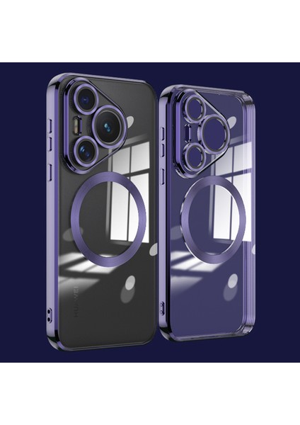 Huawei Pura 70 Galvanik Şeffaf Tpu Cep Telefonu Kapağı (Yurt Dışından)
