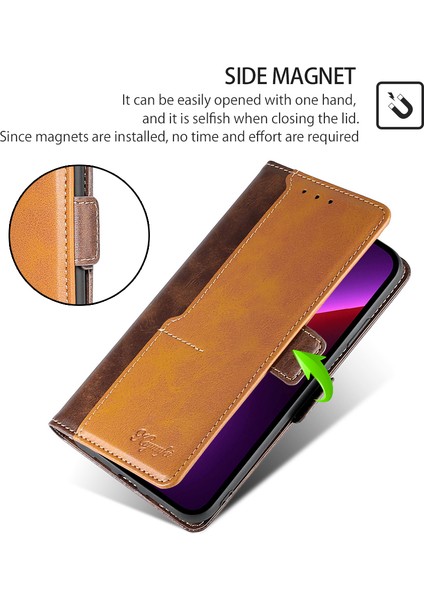 Honor Magic6 Pro 5g Deri Cüzdan Retro Telefon Kapağı (Yurt Dışından)