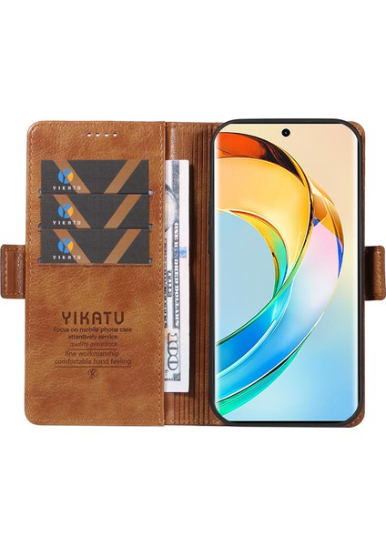 Honor X9B 5g / Magic6 Lite 5g Deri Telefon Kabuğu Litchi Doku Telefon Arka Kapak (Yurt Dışından) fiyatları