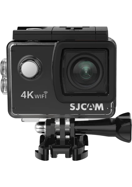 SJCAM SJ4000 Air WiFi 4K UHD 16MP 135° 2” Geniş Ekran H.264 900mAh 30 Metre Su Geçirmez Kılıflı Aksiyon Kamerası Siyah