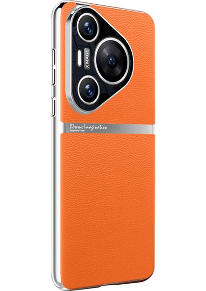 Huawei Pura 70 Pro / 70 Pro+ Düşme Koruması Pu Deri Arka Kapak (Yurt Dışından)
