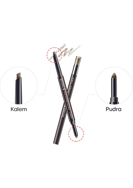 Eco Soul Pencil & Powder Dual - 2’si 1 Arada Kaş Kalemi 01 Natural Brown fiyatları