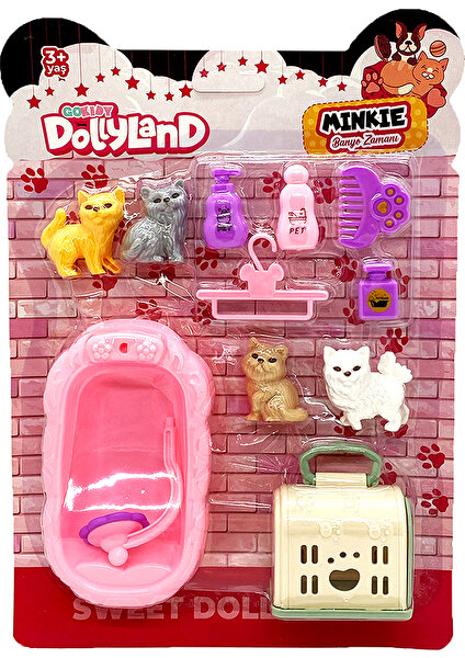 Dollyland Aksesuarlı Kedi Bakım Seti