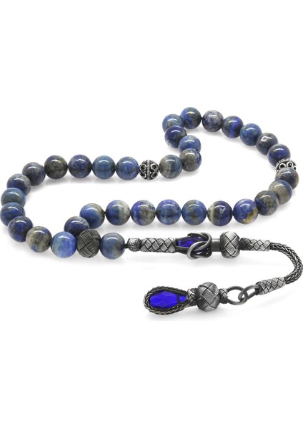 1000 Ayar Gümüş Kazaz Püsküllü Küre Kesim Lapis Doğaltaş Tesbih modelleri