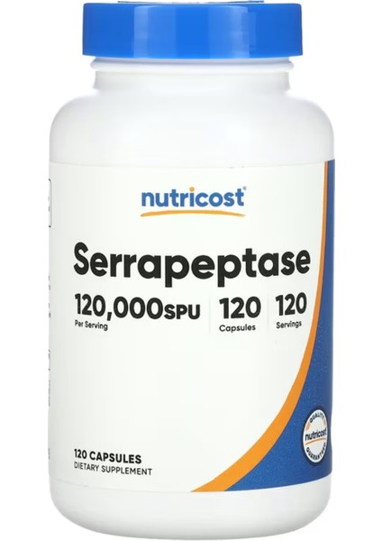 Serrapeptase 120 000 Spu 120 Capsules - Vegetarian 3536