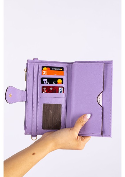 David Jones Jonna Kadın Zincir Askılı Mini Çanta ve Çıtçıtlı Cüzdan CZ102-1
