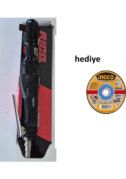 Rico 1/2 Havalı Cırcır Yeni Model Somun Sıkma Ingco Kesme Taşı