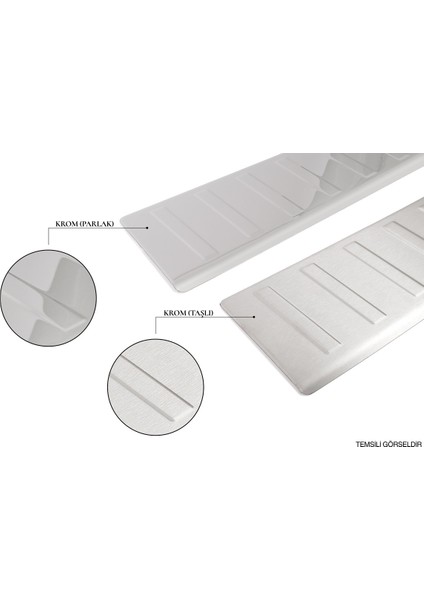 Renault Megane 4 Krom Havalandırma Çerçevesi Üst Konsol Taşlı 2 Parça 2016-2020 Arası fiyatları