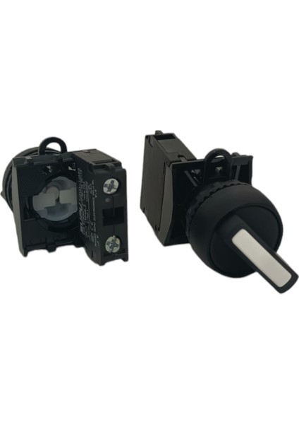 TJ2510-1AB60-J10 / 2 Konumlu Kalıcı Mandal Buton Seti, 1na(1no) Kontak, Siyah modelleri