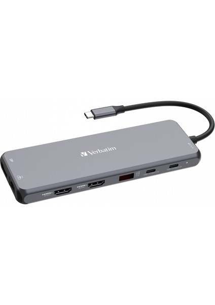 Verbatım 32153 Usb-C Pro 13 Port Çok Bağlantılı Hub Cmh-13