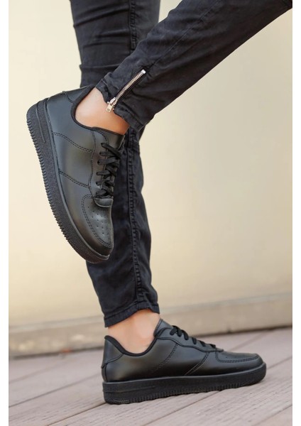 Erkek Günlük Siyah Sneaker Spor Ayakkabı