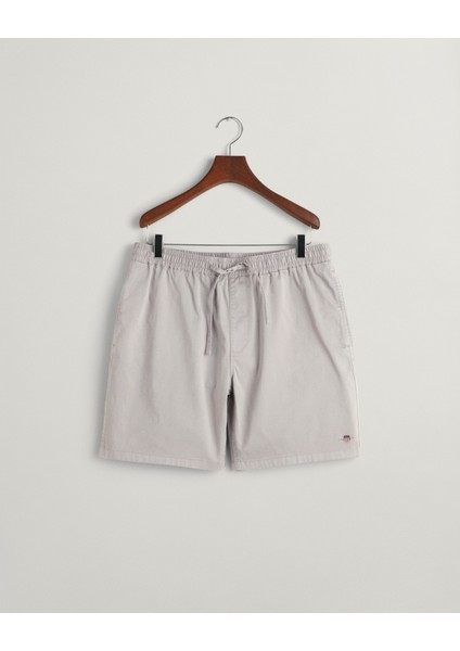 Erkek Gri Regular Fit Logolu Şort 205075.23