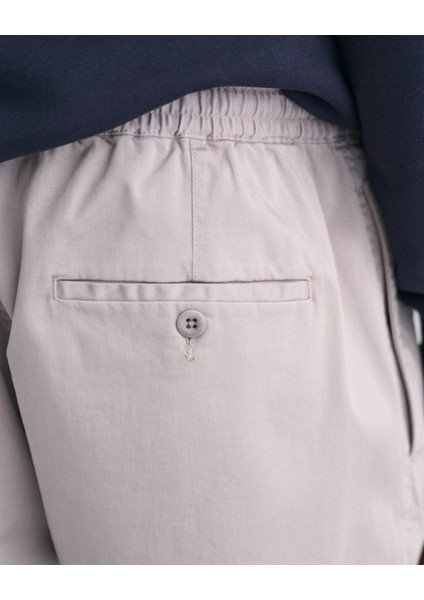 Erkek Gri Regular Fit Logolu Şort 205075.23
