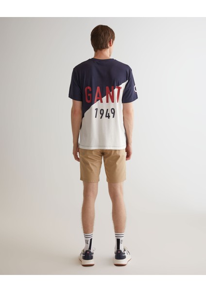 Erkek Lacivert Regular Fit Bisiklet Yaka Logolu T-Shirt 2324155T.433